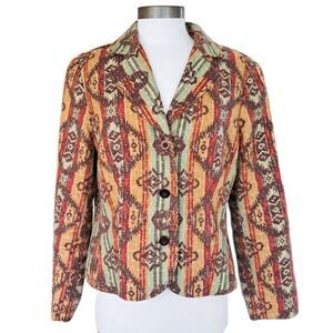 Coldwater Creek Southwestern Jacket Blazer Size 14